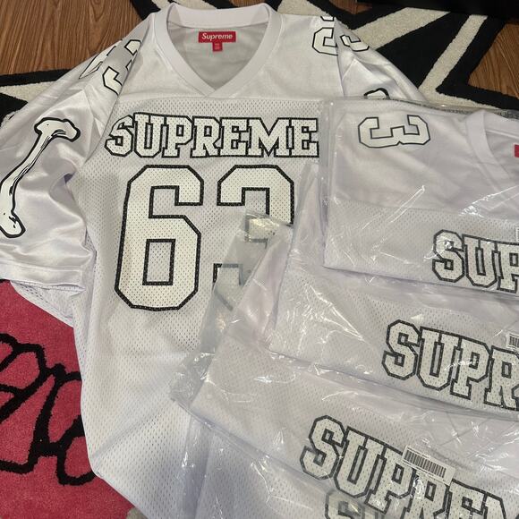 Supreme Bones Football Jersey White XXL - Brand New in Bag